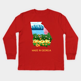 Made in Georgia Kids Long Sleeve T-Shirt